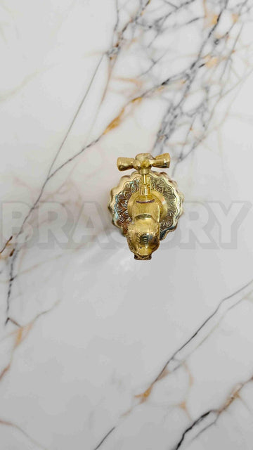 Handcrafted Moroccan Unlacquered Brass Fish-Shaped Wall-Mount Faucet – Vintage Solid Brass Tap for Bathroom, Kitchen, or Garden
Handcrafted Moroccan Unlacquered Brass Fish-Shaped Wall-Mount Faucet – Vintage Solid Brass Tap for Bathroom, Kitchen, or Garden