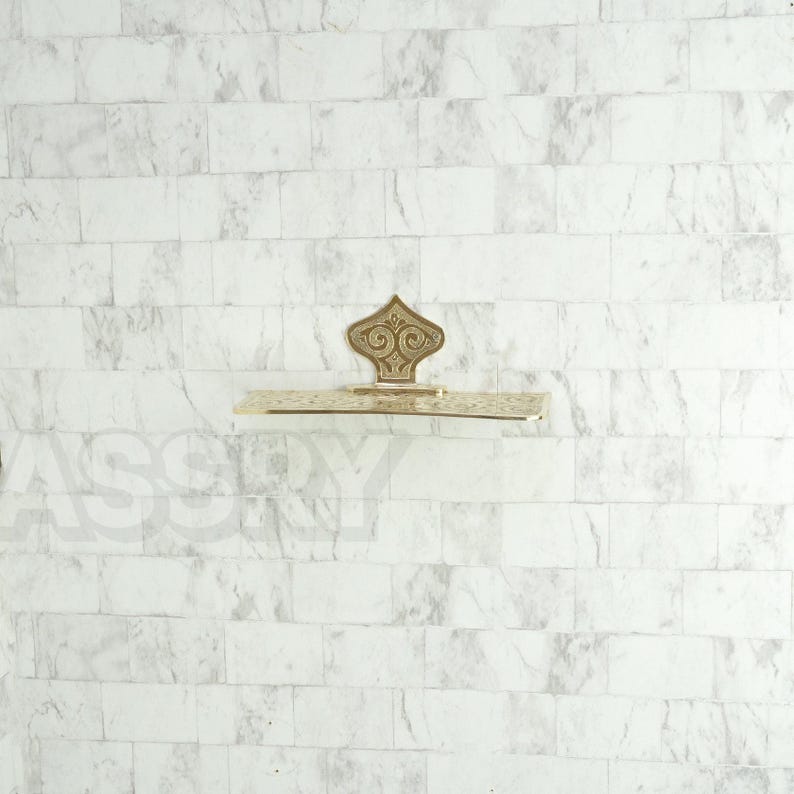 Moroccan Copper Brass Soap Holder – Wall-Mounted Hand Engraved Modern Soap Holder Dish for farmhouse bathroom sinks Elegant Geometric Decor