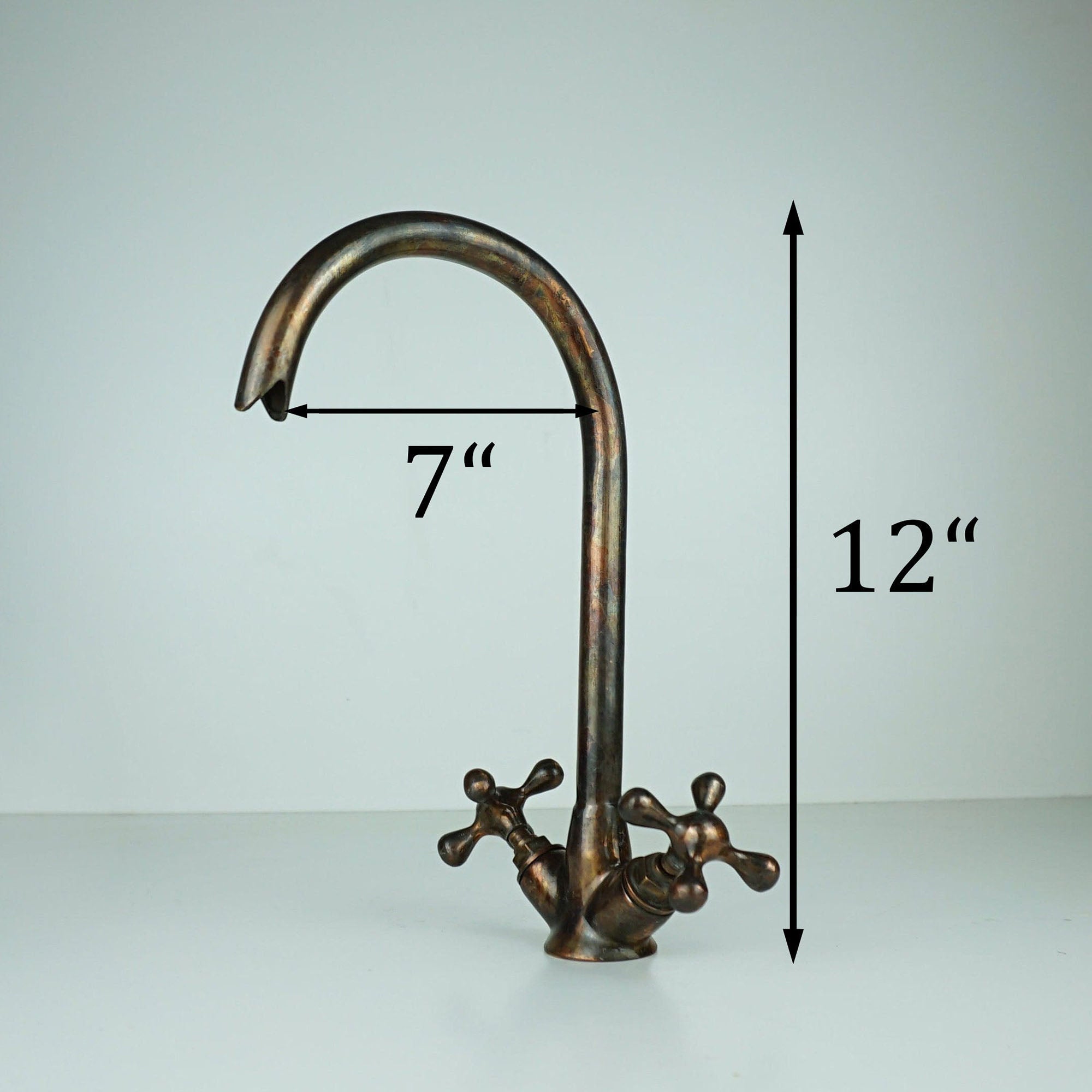 Oil Rubbed Bronze Bathroom Sink Faucet, Brass Bathroom Faucet with luxurious patina