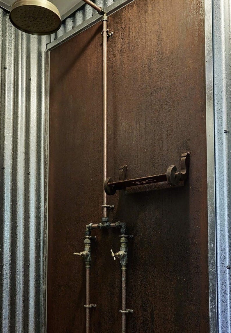 Wall Mounted Outdoor Copper Shower for Backyard & Poolside