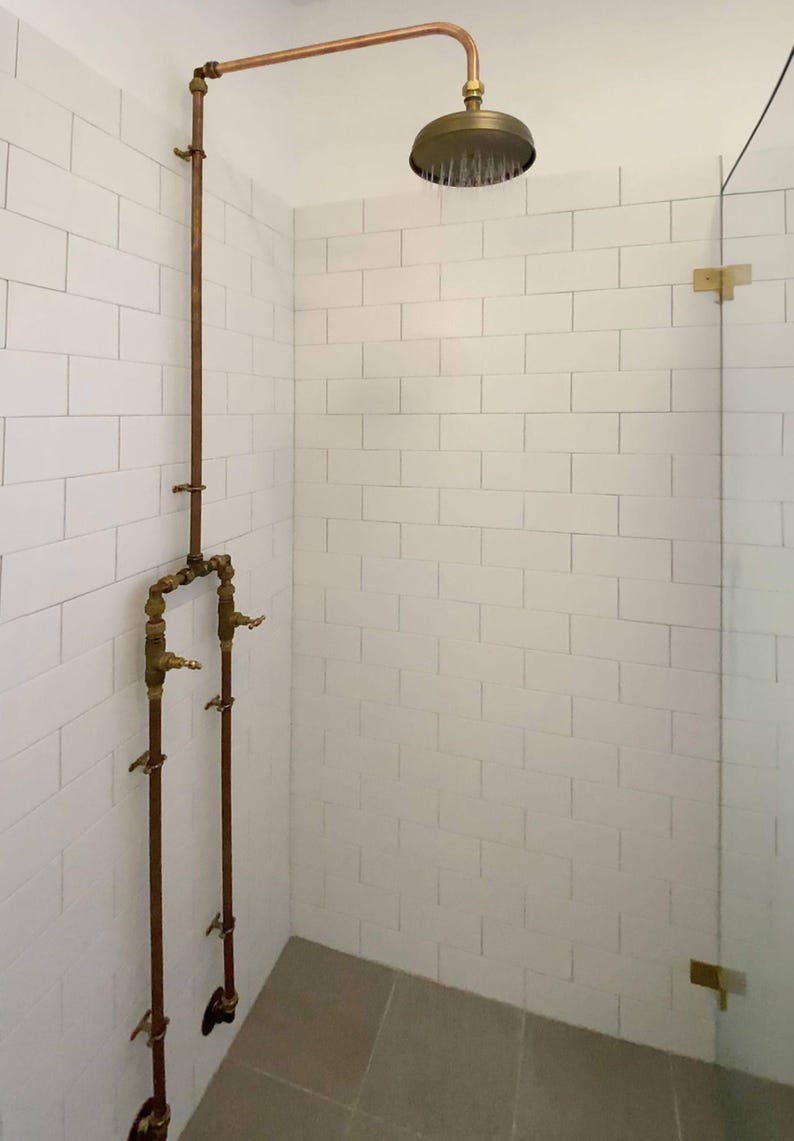 Wall Mounted Outdoor Copper Shower for Backyard & Poolside