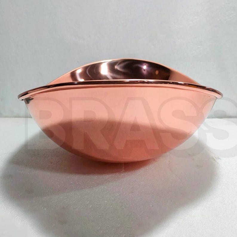 Handcrafted Copper Vessel Sink – Hammered Oval Bathroom Basin – Modern Polished Countertop Bowl – Wash Hand Basin Oval farmhouse
