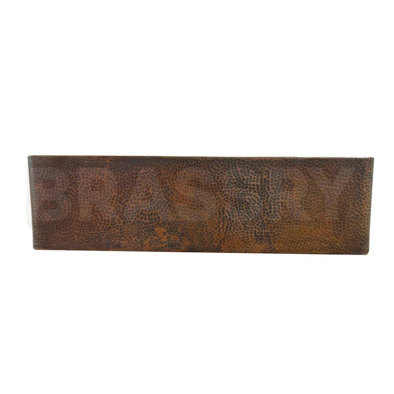 Handmade Hammered Copper Pedestal Sink – Moroccan Antique Farmhouse Apron-Front Basin – Rustic Kitchen Sink in Unlacquered Brass
