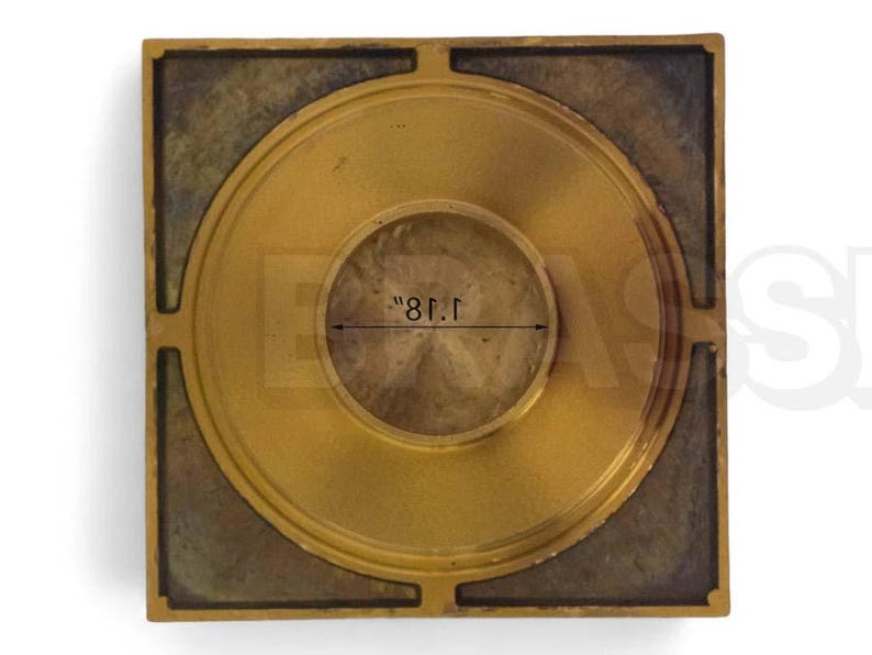 Handmade Moroccan Engraved Brass Shower Drain – Copper Finish Floor Drain Cover, Solid Brass Square Drain for Bathroom Square Antique Style
