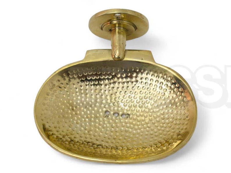 Moroccan Copper Brass Soap Holder – Wall-Mounted Hand Engraved Modern Soap Holder Dish for farmhouse bathroom sinks Decor
