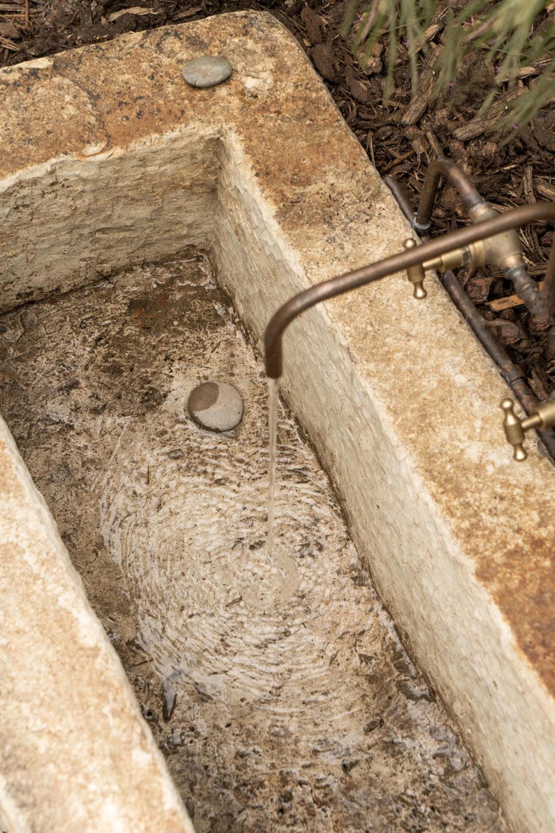 Rustic farmhouse wall mount sink mixer tap

