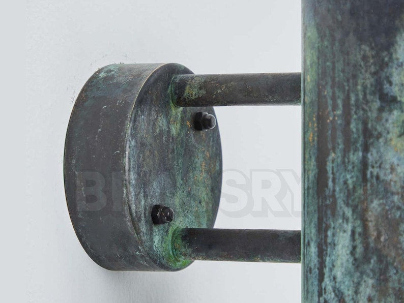 Handcrafted Copper Outdoor Wall Sconce – Rustic Cylinder Light