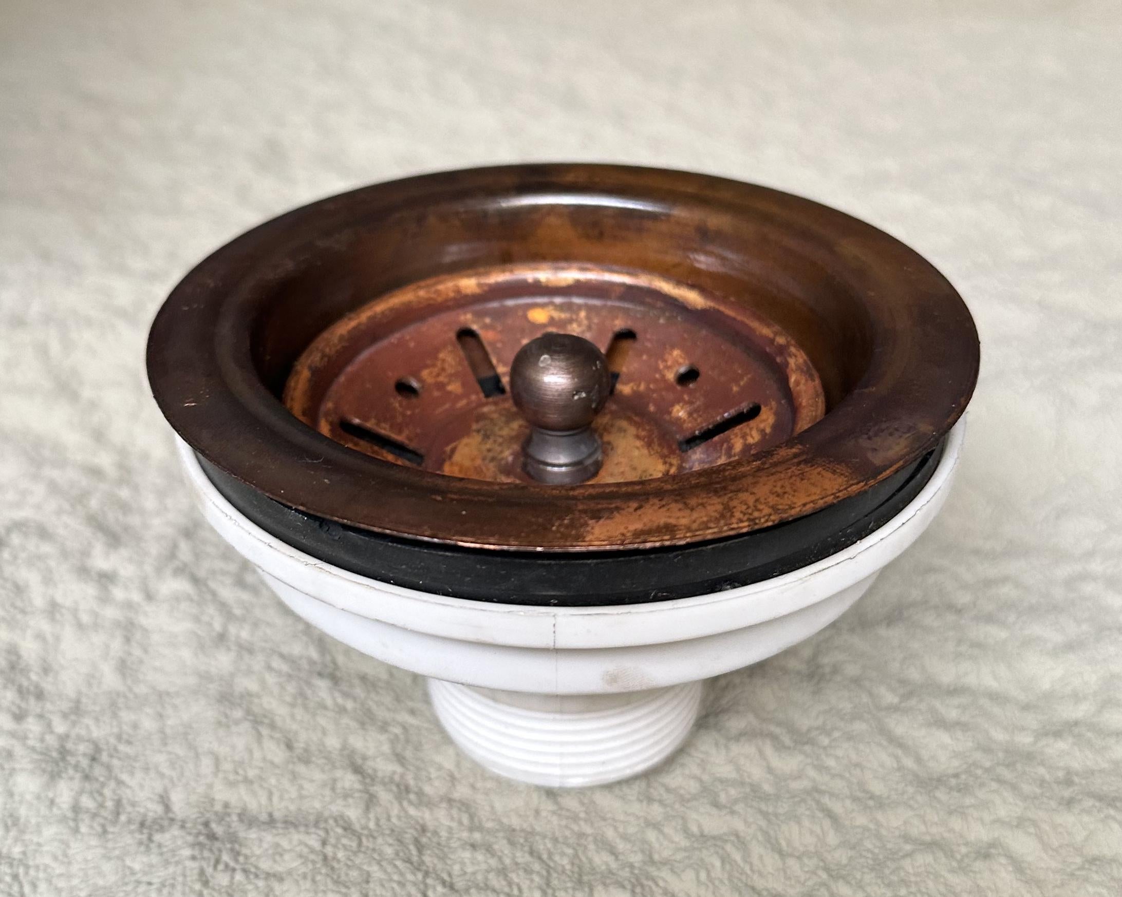 Copper  Kitchen Sink Drain, Copper Sink Strainer For Kitchen Sink