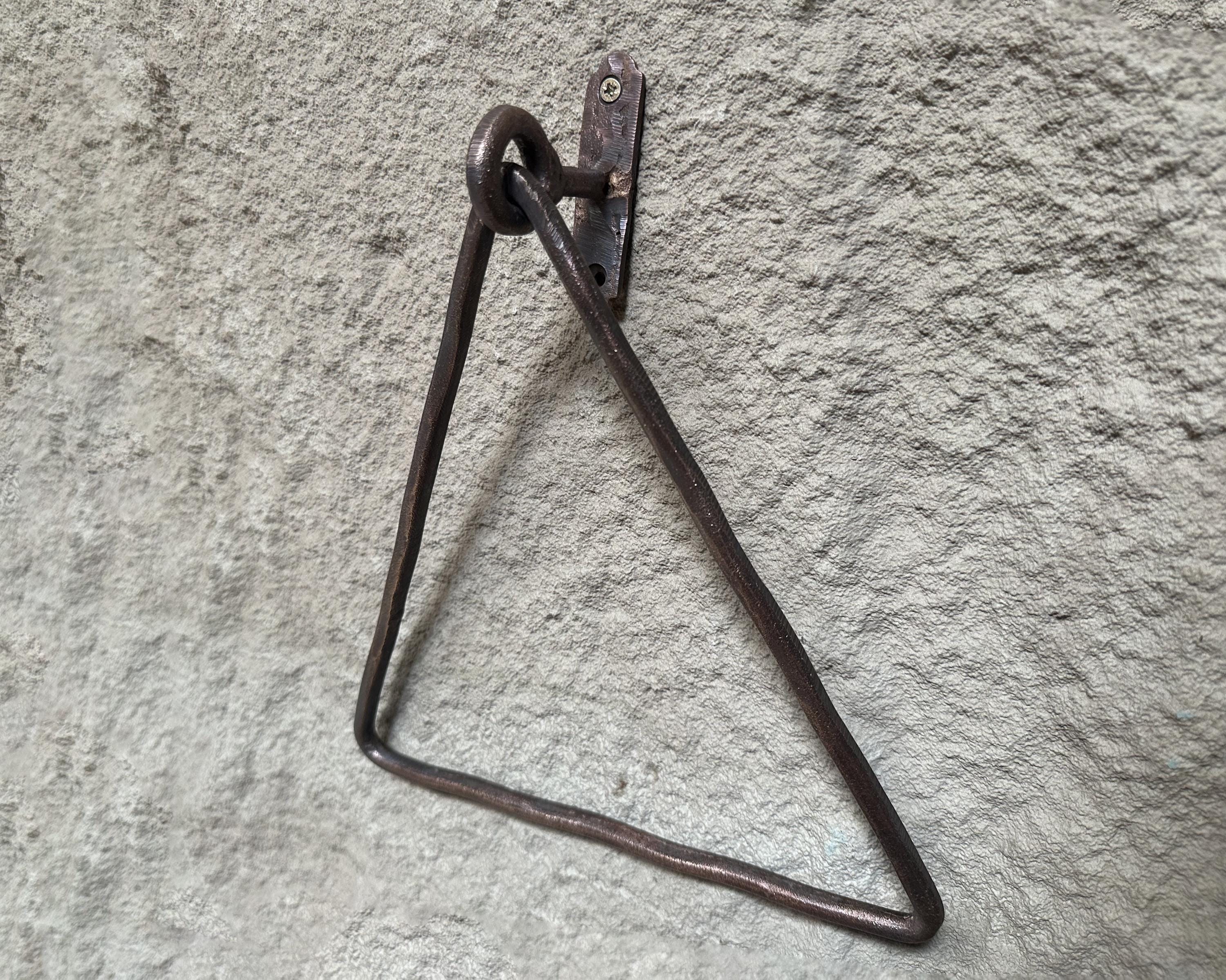Aged Copper Hand Towel Holder, Wall Mounted  triangle Towel Holder