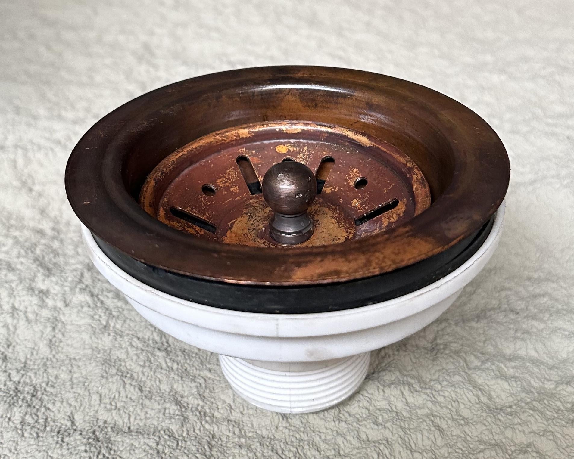 Copper  Kitchen Sink Drain, Copper Sink Strainer For Kitchen Sink