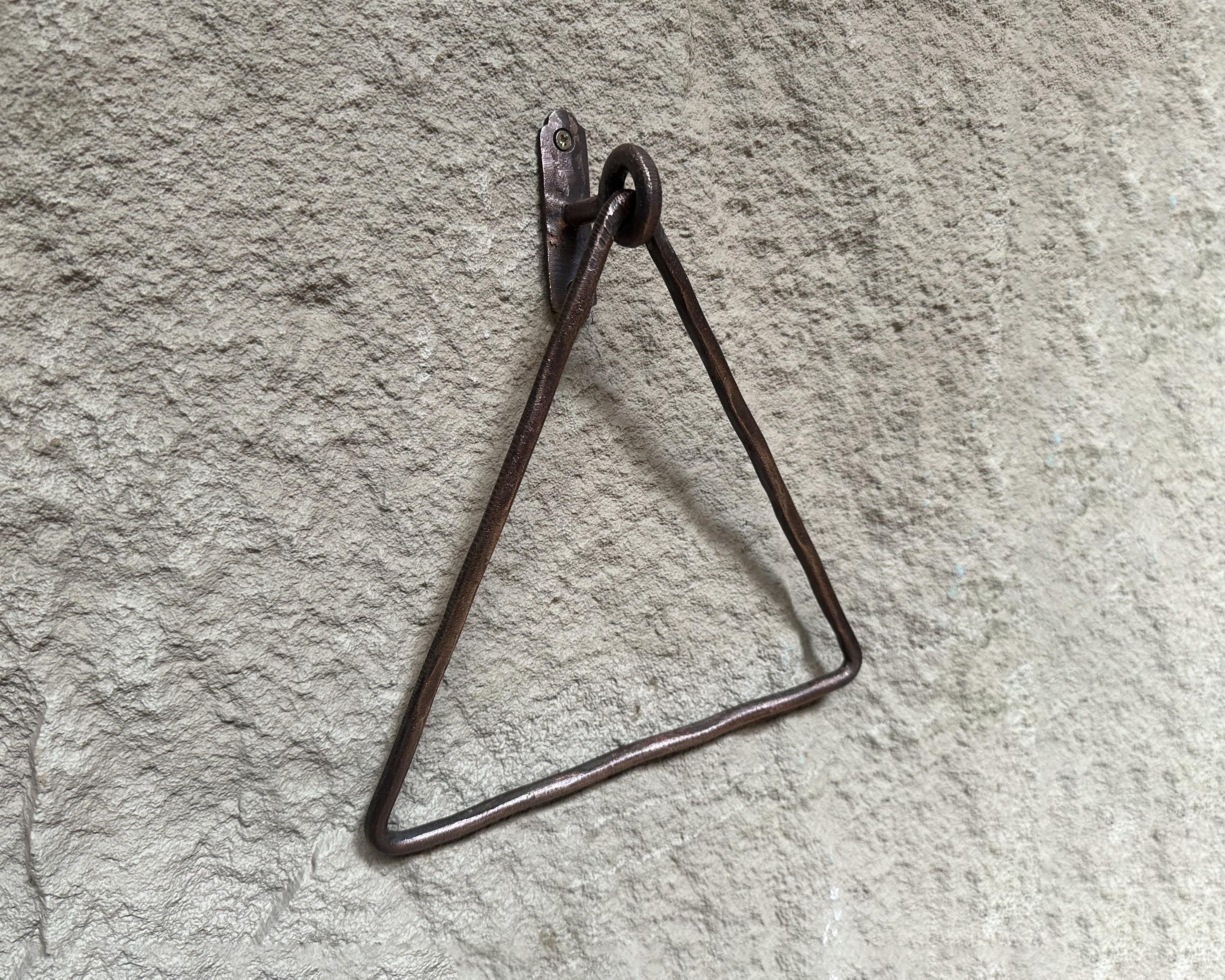 Aged Copper Hand Towel Holder, Wall Mounted  triangle Towel Holder