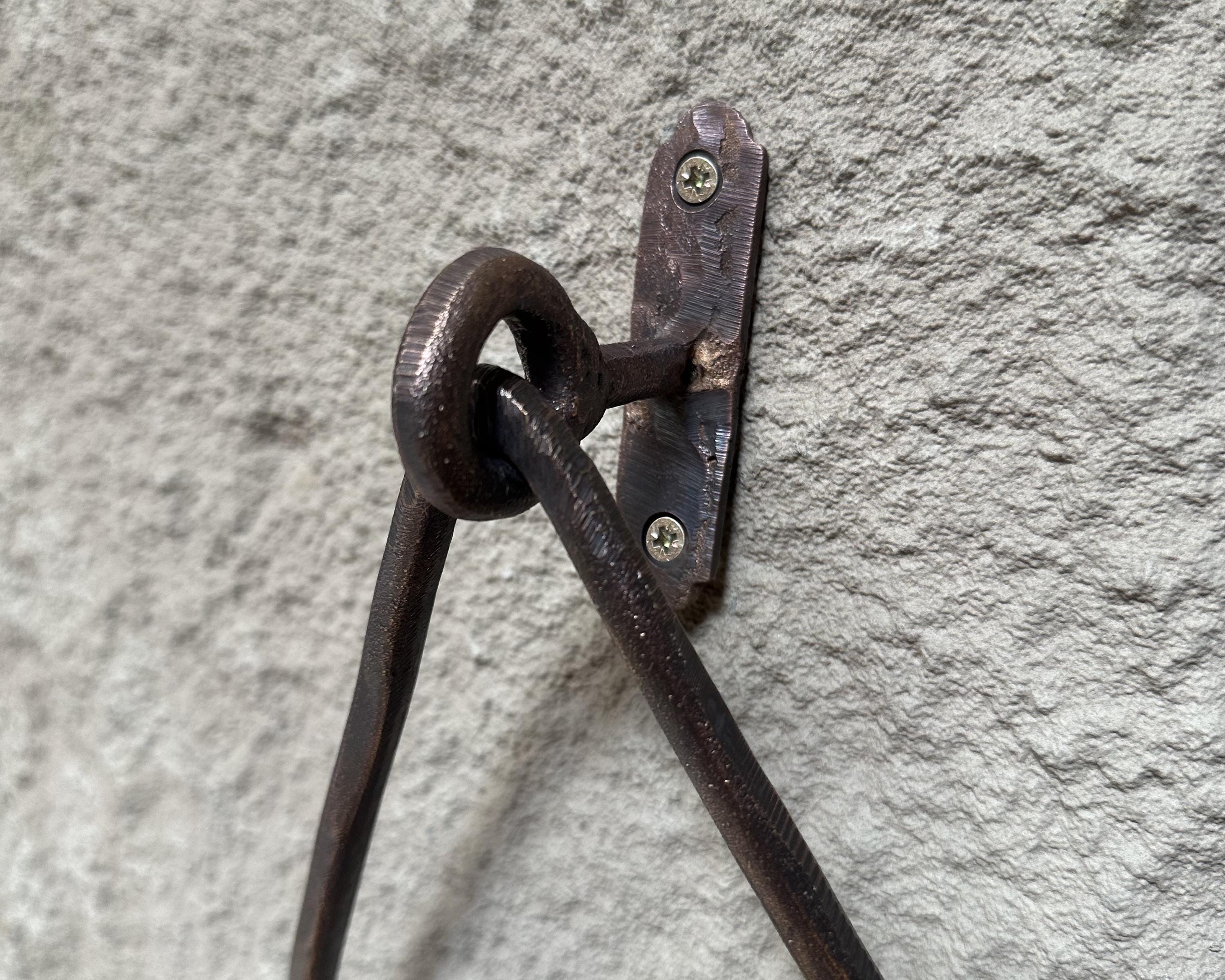 Aged Copper Hand Towel Holder, Wall Mounted  triangle Towel Holder
