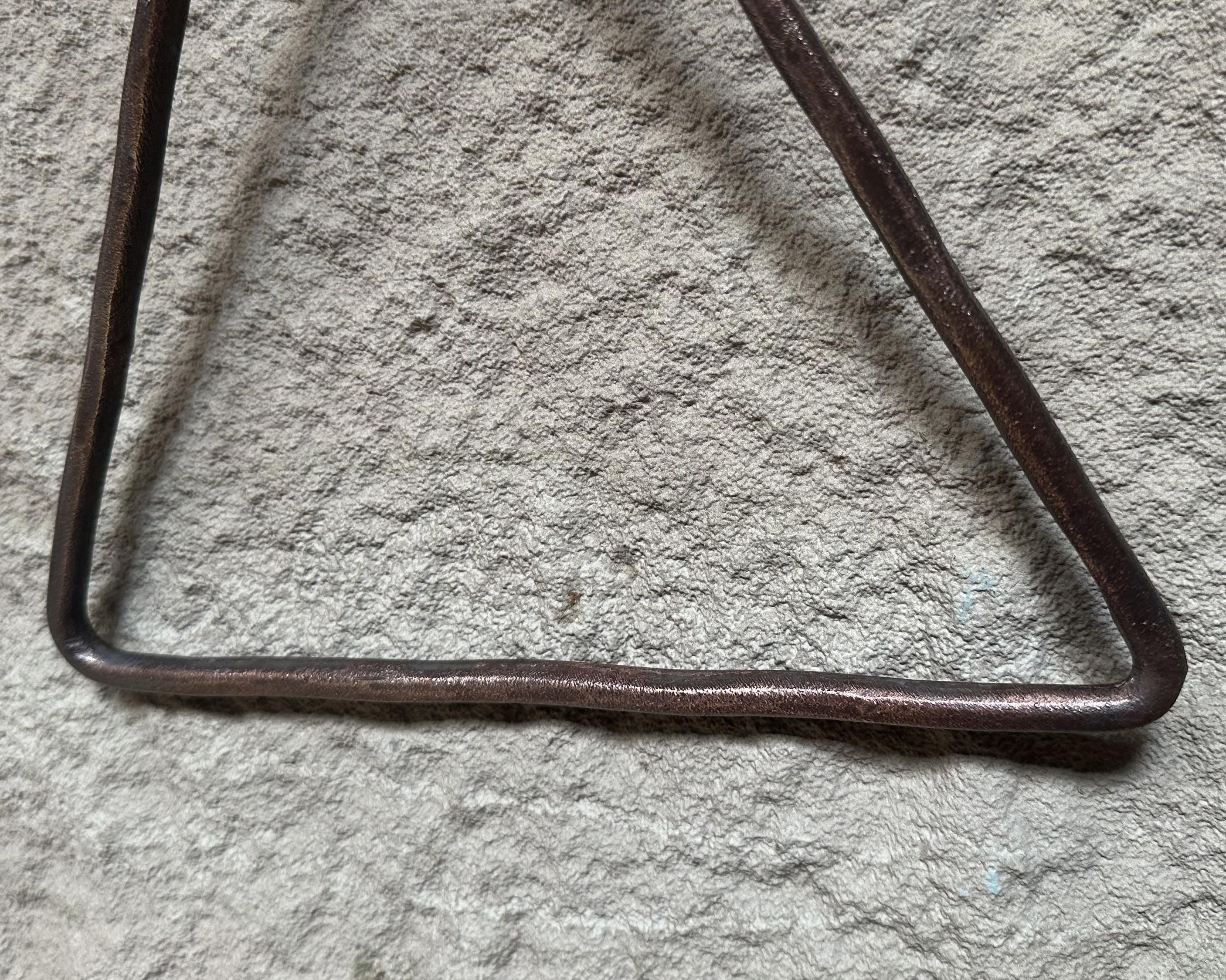 Aged Copper Hand Towel Holder, Wall Mounted  triangle Towel Holder