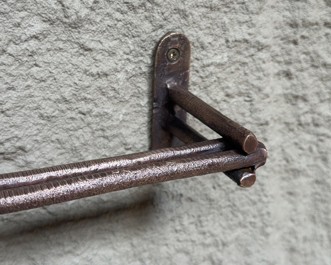 Aged Copper Toilet Paper Holder, Tissue Holder for Bathroom, Copper Toilet Roll Holder