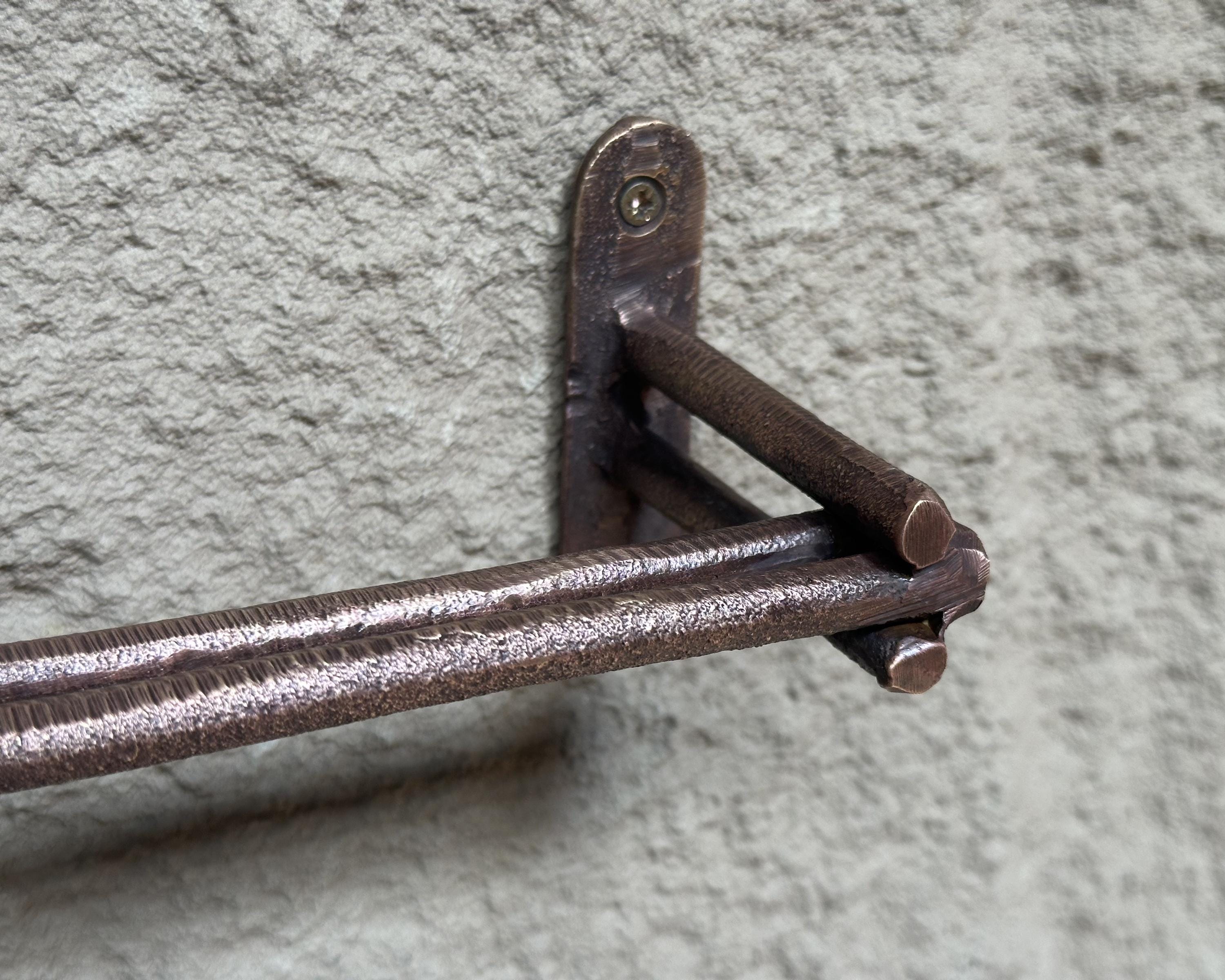 Aged Copper Toilet Paper Holder, Tissue Holder for Bathroom, Copper Toilet Roll Holder